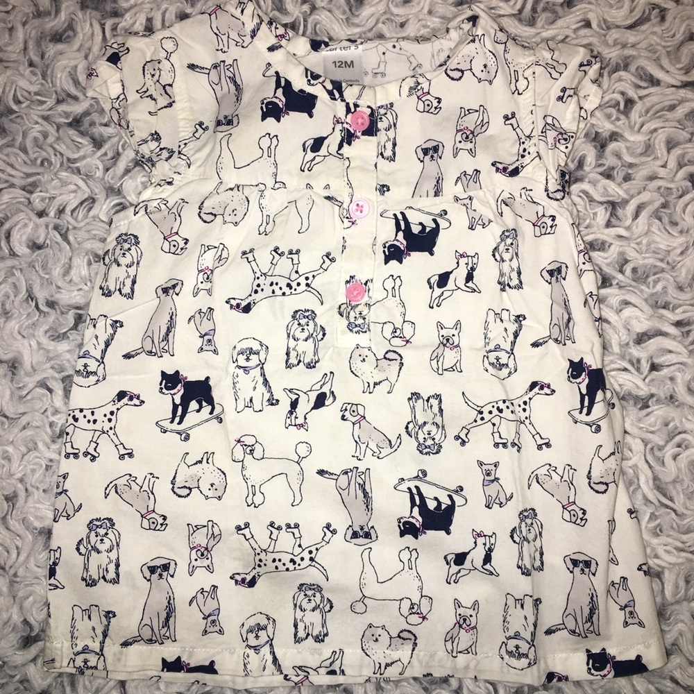 Cute Dog Print Shirt